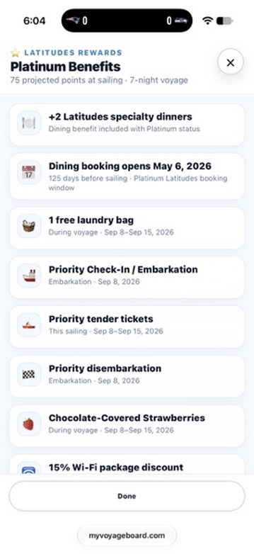 Latitudes Rewards benefits