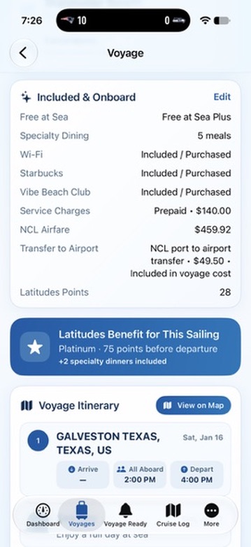 Latitudes benefit for this sailing